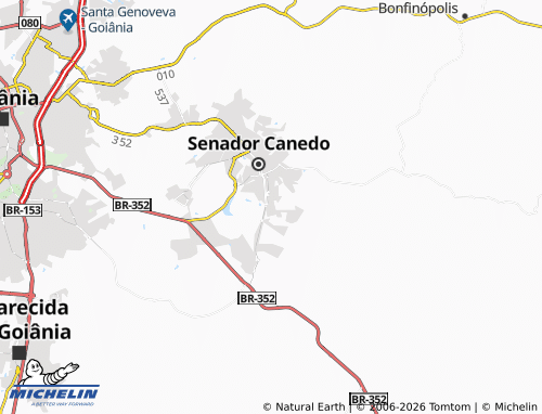 MICHELIN Monte Azul map - ViaMichelin