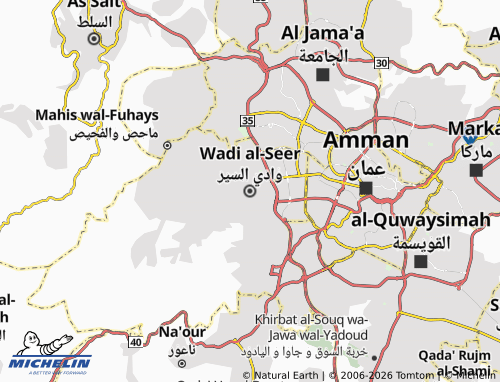 MICHELIN Wadi Essir map - ViaMichelin