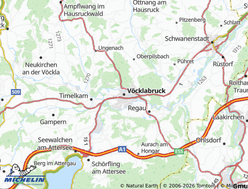 MICHELIN Vöcklabruck map - ViaMichelin