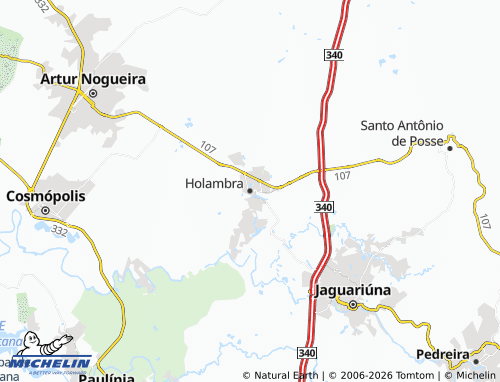 Mapa MICHELIN Holambra - ViaMichelin