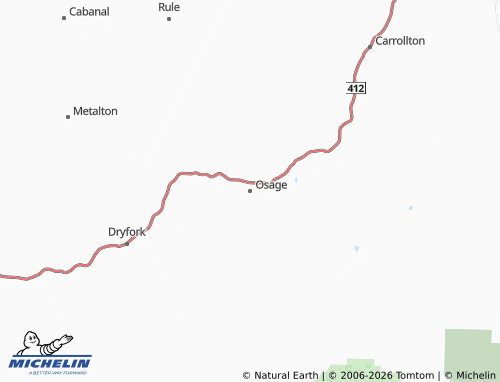 Mapa MICHELIN Osage - ViaMichelin