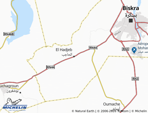 MICHELIN-Landkarte al-Hajib - ViaMichelin