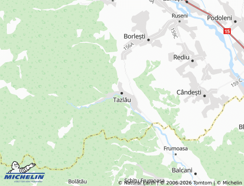 MICHELIN Tazlău map - ViaMichelin