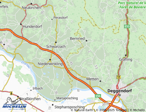 Mapa MICHELIN Penzenried - ViaMichelin
