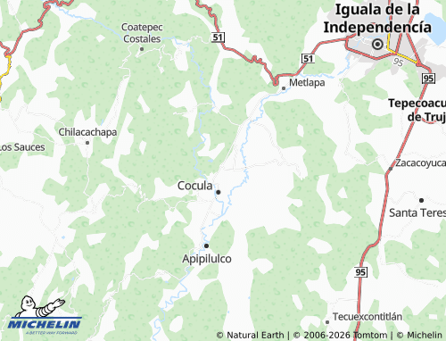 MICHELIN La Guadalupe, Iguala map - ViaMichelin