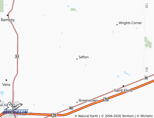 Mapa MICHELIN Sefton - ViaMichelin