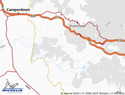 MICHELIN Ezitendeni map - ViaMichelin