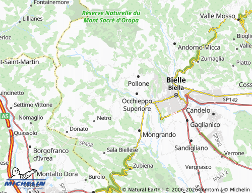 Mapa MICHELIN Muzzano - ViaMichelin