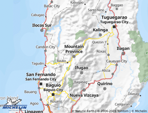 MICHELIN Mountain Province map - ViaMichelin