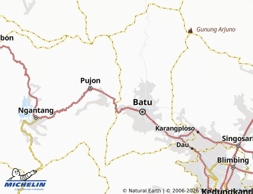 MICHELIN Gunungsari map - ViaMichelin