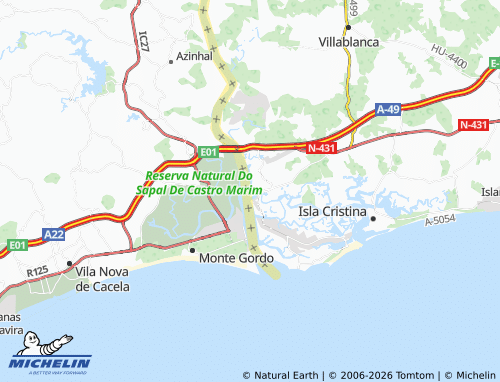 MICHELIN Ayamonte map - ViaMichelin