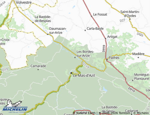 Mappa MICHELIN Les Bordes-sur-Arize - ViaMichelin
