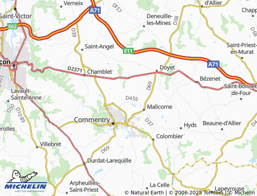 MICHELIN-Landkarte Chambouly - ViaMichelin