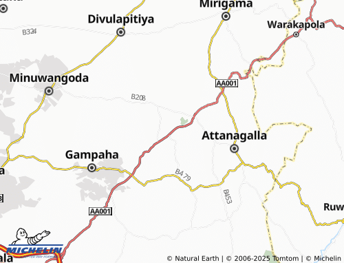 MICHELIN Thihariya North map - ViaMichelin