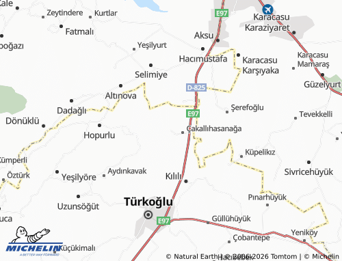 MICHELIN Çakallıçullu map - ViaMichelin