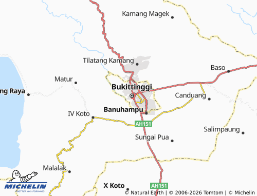 Mapa MICHELIN Kayu Kubu - ViaMichelin