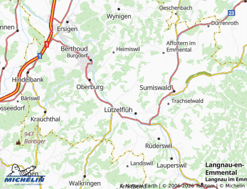 Mappa MICHELIN Rüegsau - ViaMichelin