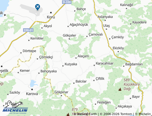 MICHELIN Alaçam map - ViaMichelin