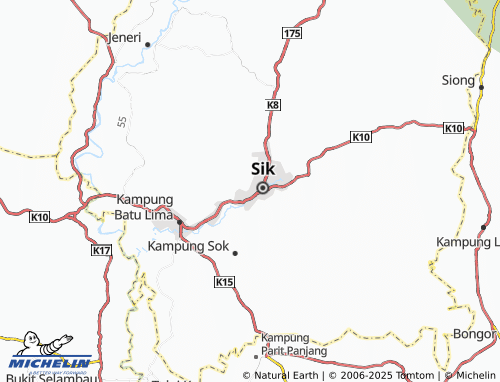 MICHELIN Kampung Sena map - ViaMichelin