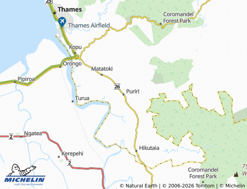 Mapa MICHELIN Puriri - ViaMichelin