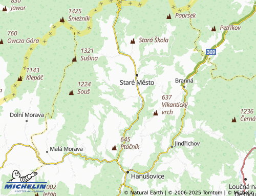 MICHELIN Chrastice map - ViaMichelin