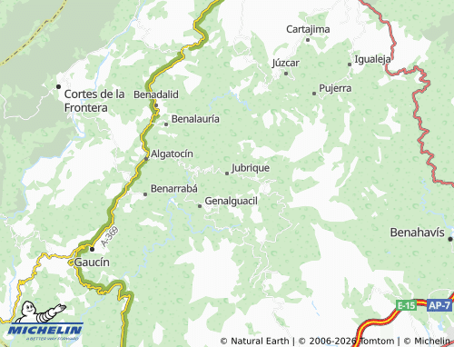 MICHELIN-Landkarte Jubrique - ViaMichelin