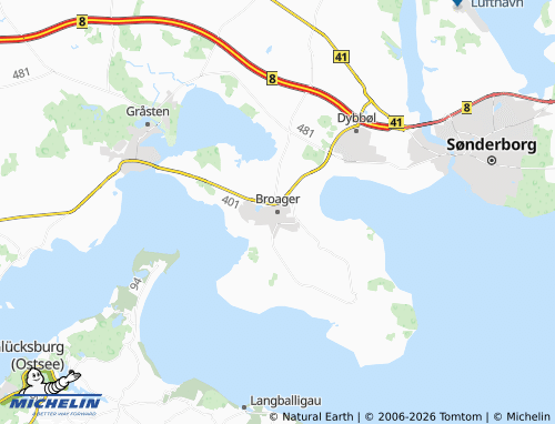 Mapa MICHELIN Broager - ViaMichelin