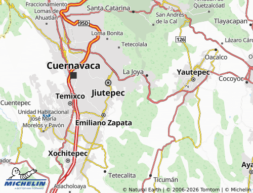 MICHELIN Cliserio Alanis map - ViaMichelin