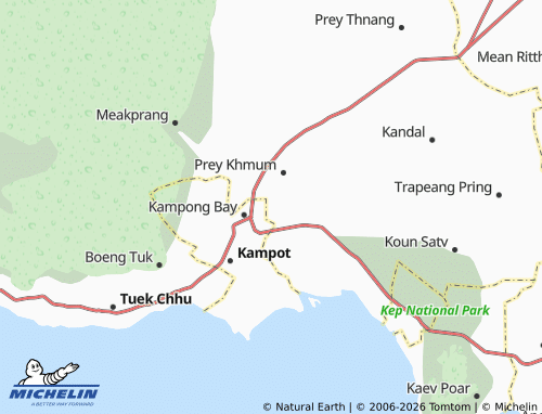 Mapa MICHELIN Trapeang Thum - ViaMichelin