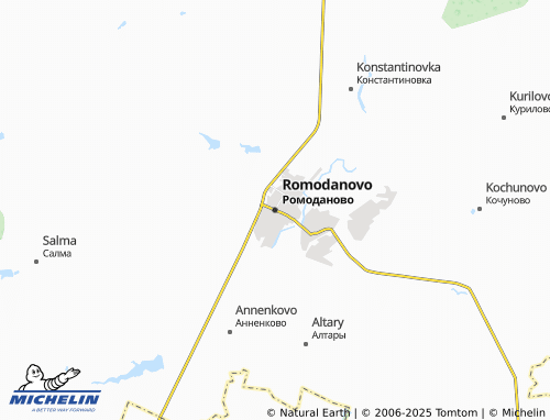 MICHELIN Romodanovo map - ViaMichelin