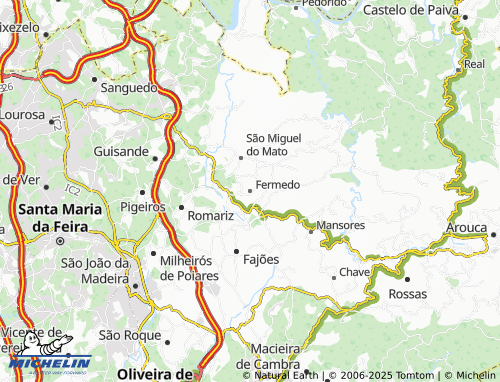 MICHELIN Fermedo map - ViaMichelin