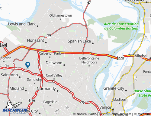 Mapa MICHELIN Halls Ferry - ViaMichelin