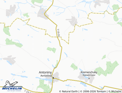 Kaart MICHELIN Velyka Salykha - ViaMichelin