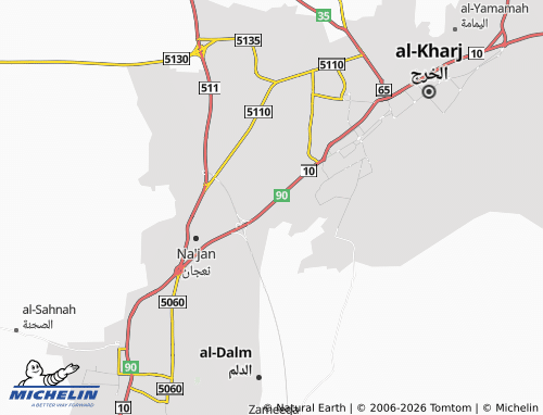 Carte MICHELIN al-'Adamah - ViaMichelin