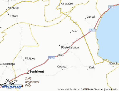 MICHELIN Büyükkabaca map - ViaMichelin