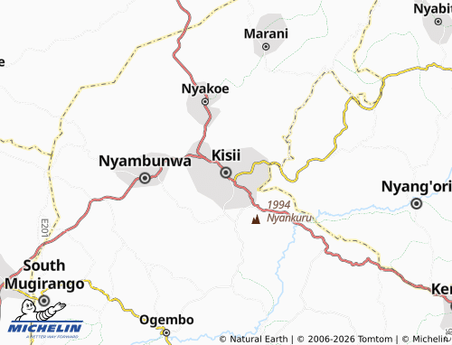 MICHELIN-Landkarte Kisii - ViaMichelin