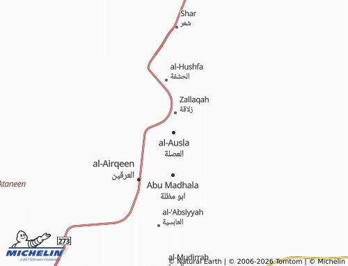 Carte MICHELIN al-Ausla - ViaMichelin