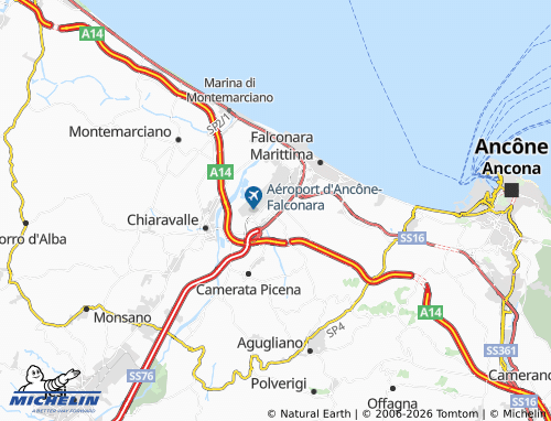 MICHELIN Castelferretti map - ViaMichelin