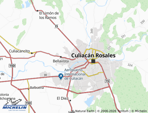 Mapa MICHELIN Ruta del Sol, Valle Dorado - ViaMichelin