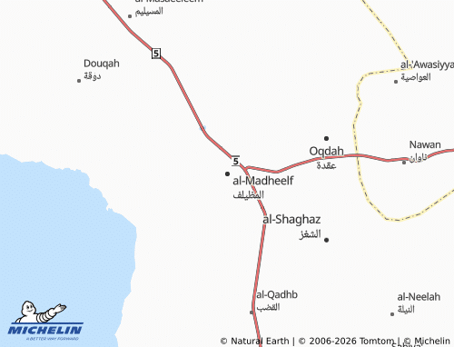 Carte MICHELIN al-Madheelf - ViaMichelin