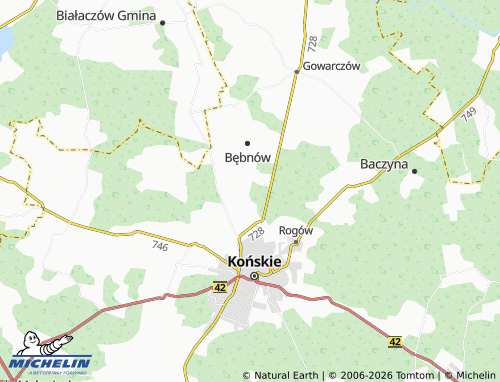 Carte MICHELIN Barycz - ViaMichelin
