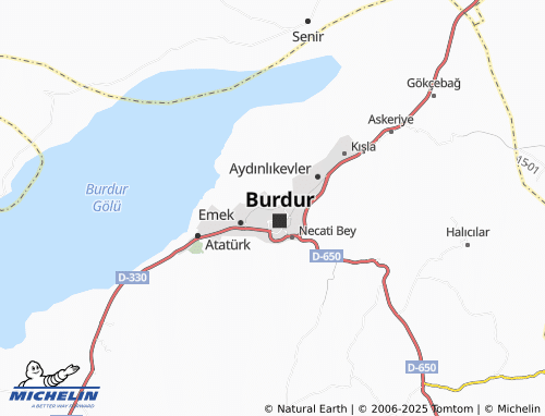 MICHELIN-Landkarte Bağlar - ViaMichelin