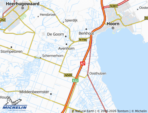 MICHELIN Oudendijk map - ViaMichelin