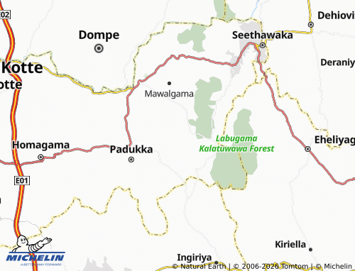 Mappa MICHELIN Waga West - ViaMichelin