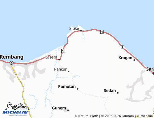 MICHELIN Sendangcoyo map - ViaMichelin