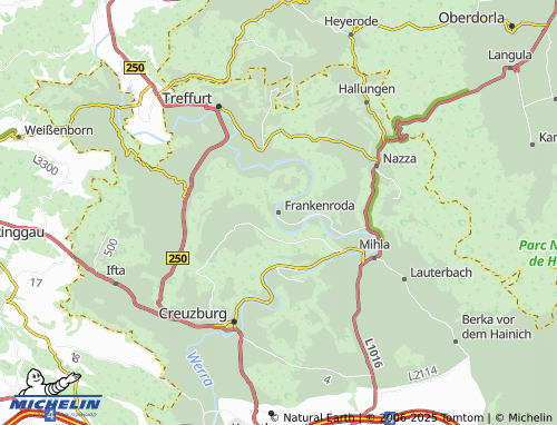 MICHELIN Frankenroda map - ViaMichelin