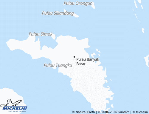 MICHELIN Pulau Banyak Barat map - ViaMichelin