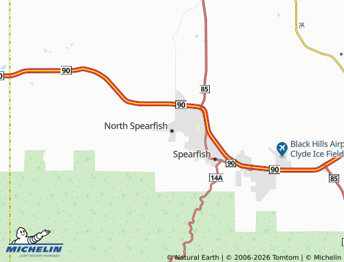 Carte MICHELIN North Spearfish - ViaMichelin