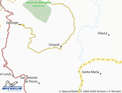 MICHELIN-Landkarte Oropoli - ViaMichelin