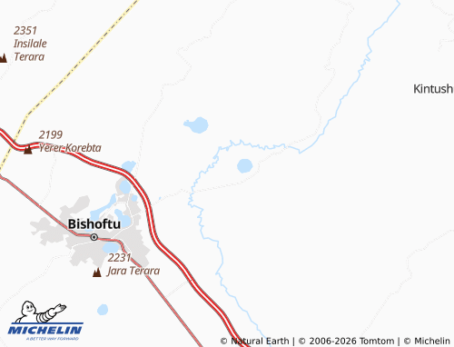 MICHELIN Rob Gebeya map - ViaMichelin